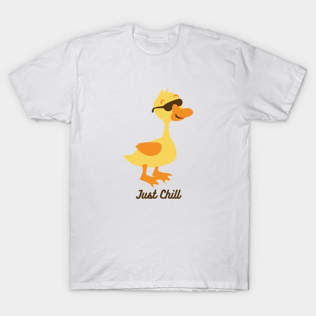 Just chill funny duck T-Shirt by Yula Creative